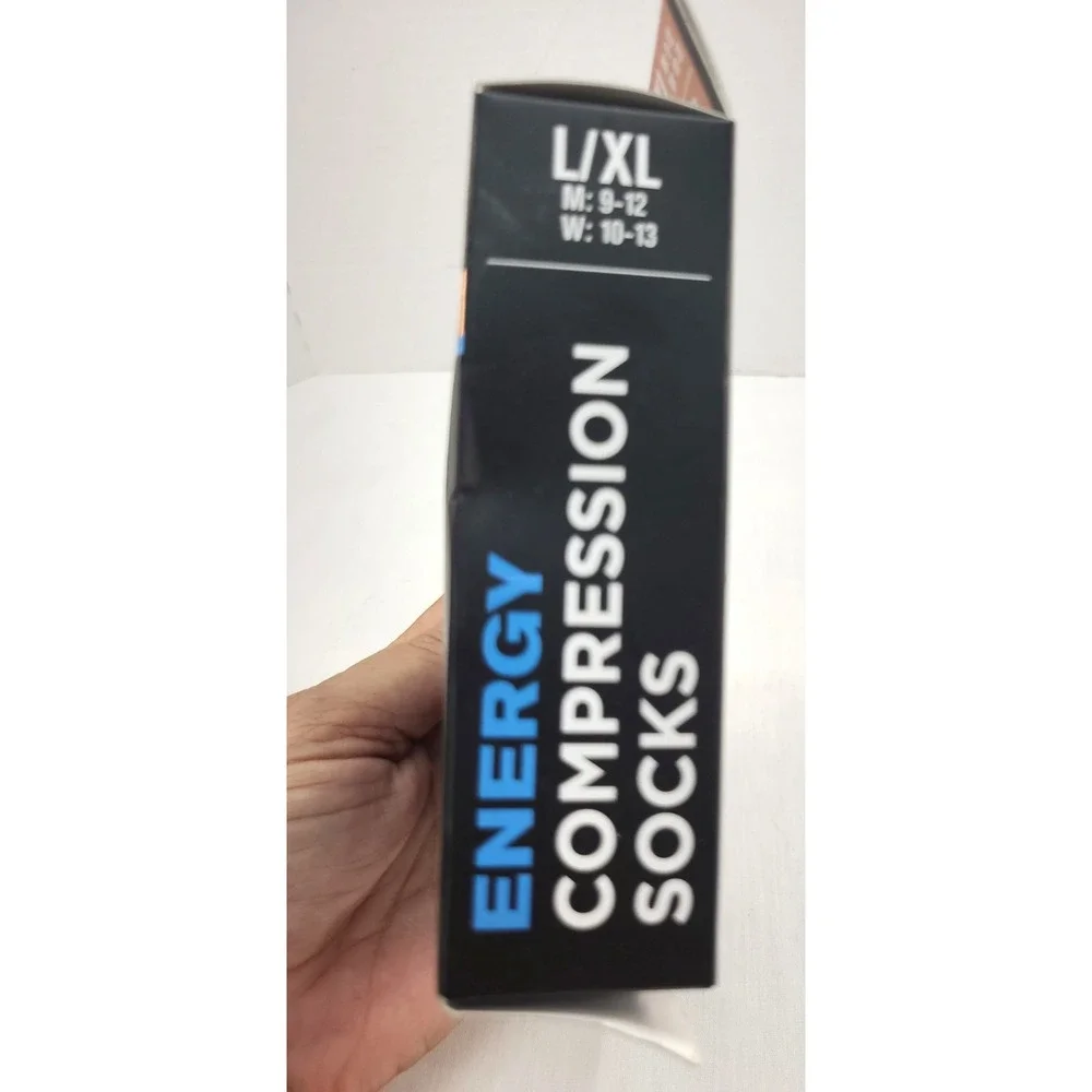 Copper Fit Energy Compression Socks Graduated Compression, Copper Infused L/XL